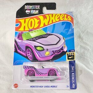 Hot Wheels Monster High Ghoul Mobile Purple Car 2024 Diecast 1/10